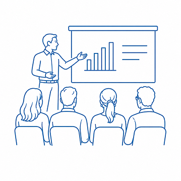 People attending a workshop